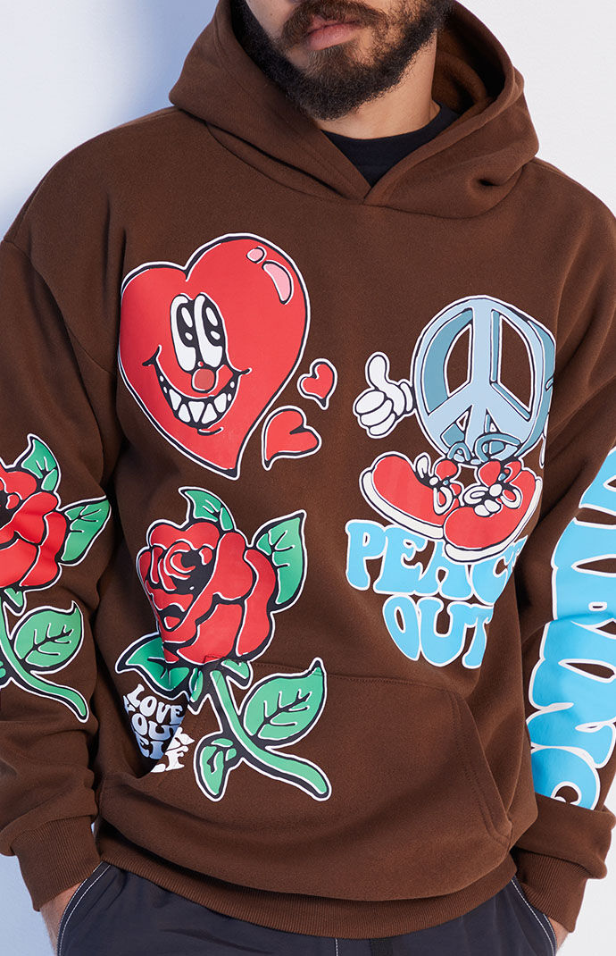 【ROMANTIC CROWN】24FW★ PEACE OUT HOODIE ROMANTIC CROWN】24FW☆ PEACE OUT HOODIE