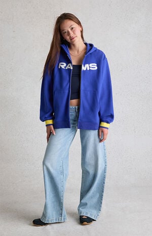 x NFL LA Rams Zip Up Hoodie image number 5
