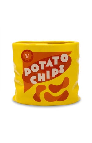 Potato Chips Ceramic Vase image number 1