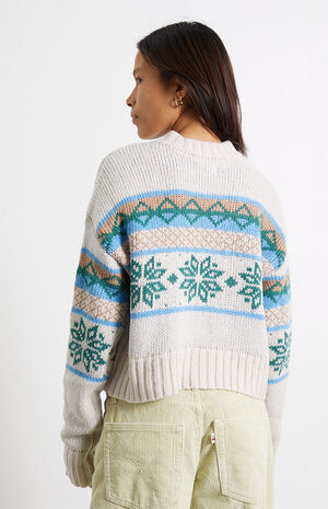 Fair Isle Mock Neck Sweater image number 4