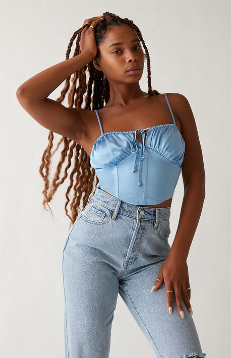 Satin Corset Top