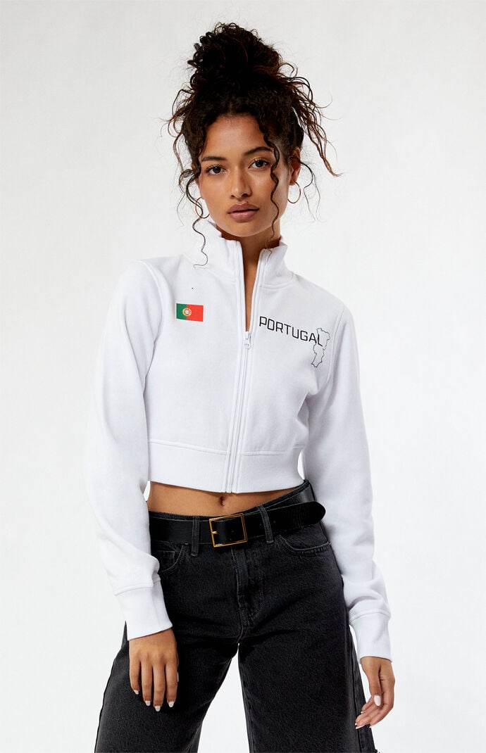 PacSun Portugal Mock Neck Full Zip Sweatshirt PacSun