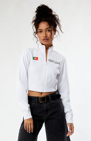 Portugal Mock Neck Full Zip Sweatshirt