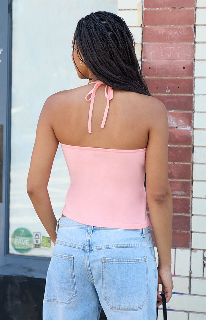 John Galt Coral Calina Halter Top