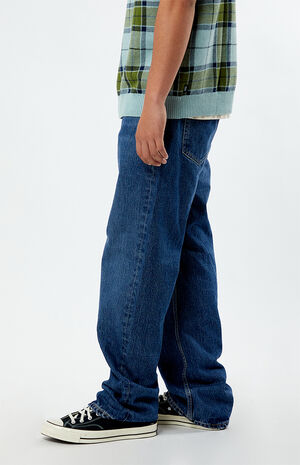 Medium Indigo Wash G18 Relaxed Jeans image number 3