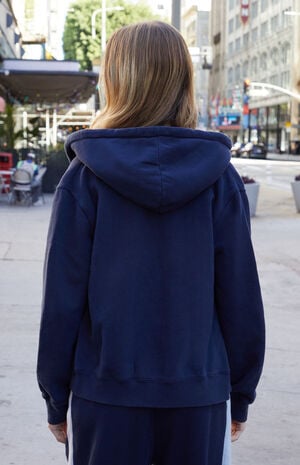 Blue Full Zip Hoodie image number 4