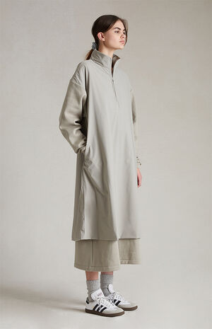 Women's Seal Nylon Fleece Mock Neck Sweater Dress image number 3