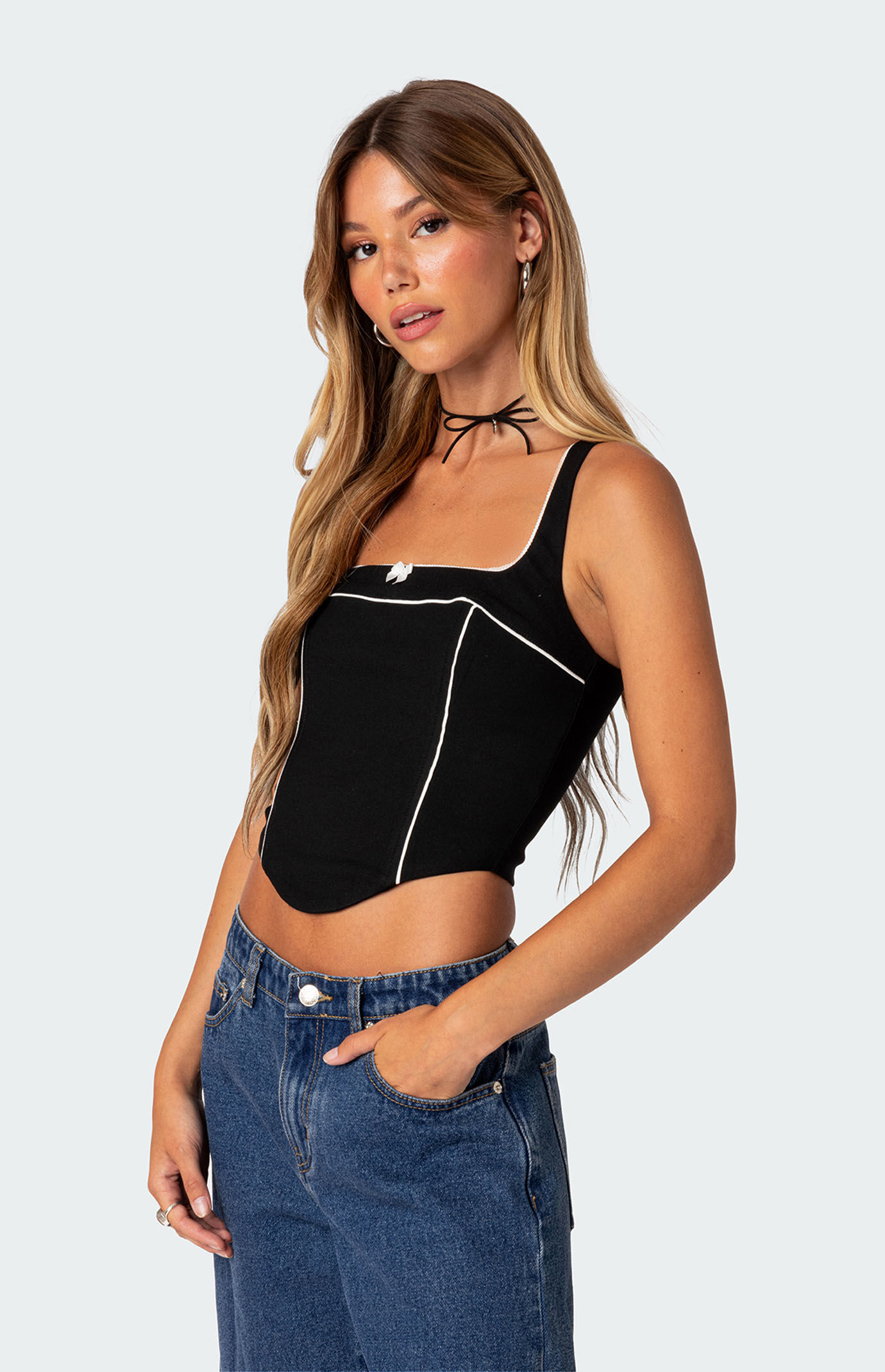Edikted Sailor Corset Top | PacSun
