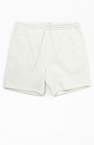 Fleece Cream Sweat Shorts