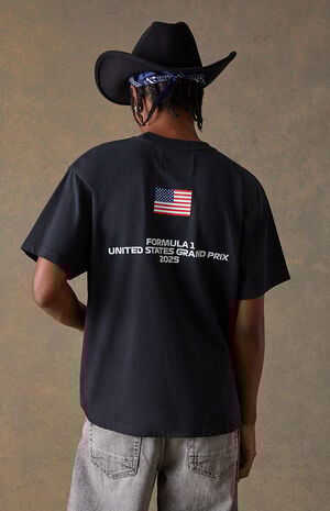 x Pacsun United States Grand Prix 2025 Road To Freedom T-Shirt image number 6