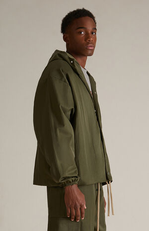 Military Textured Nylon Hooded Jacket image number 3