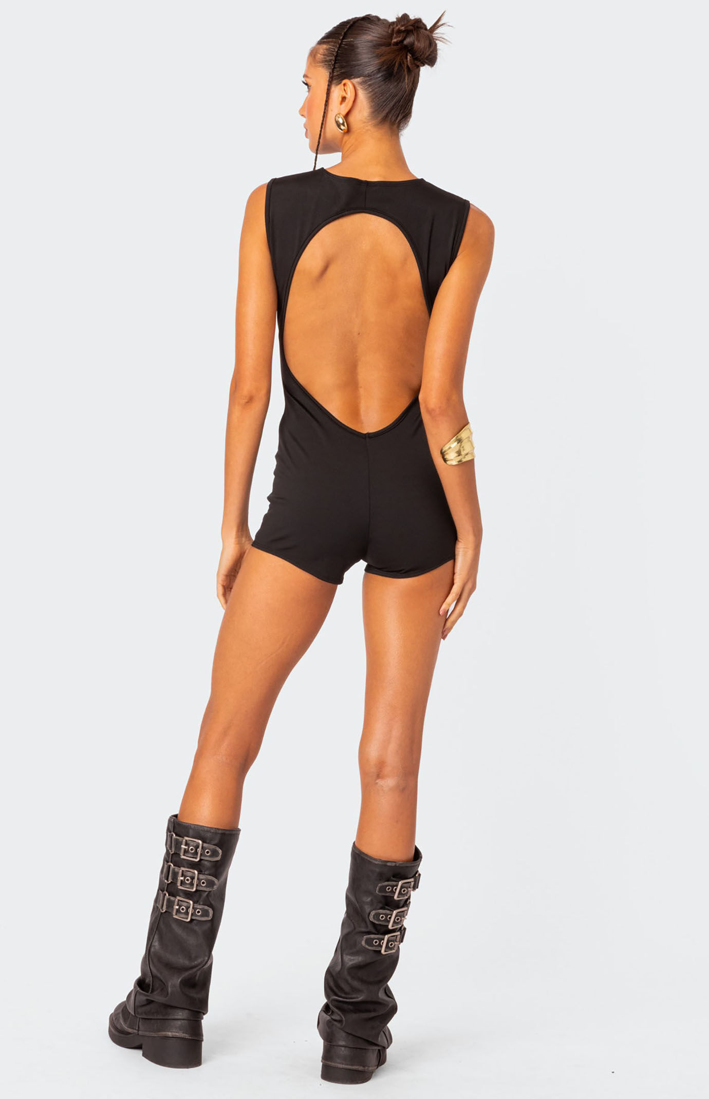 Edikted Brynley Open Back Romper | PacSun