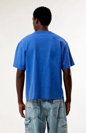 Blue Premium Cropped T-Shirt image number 4