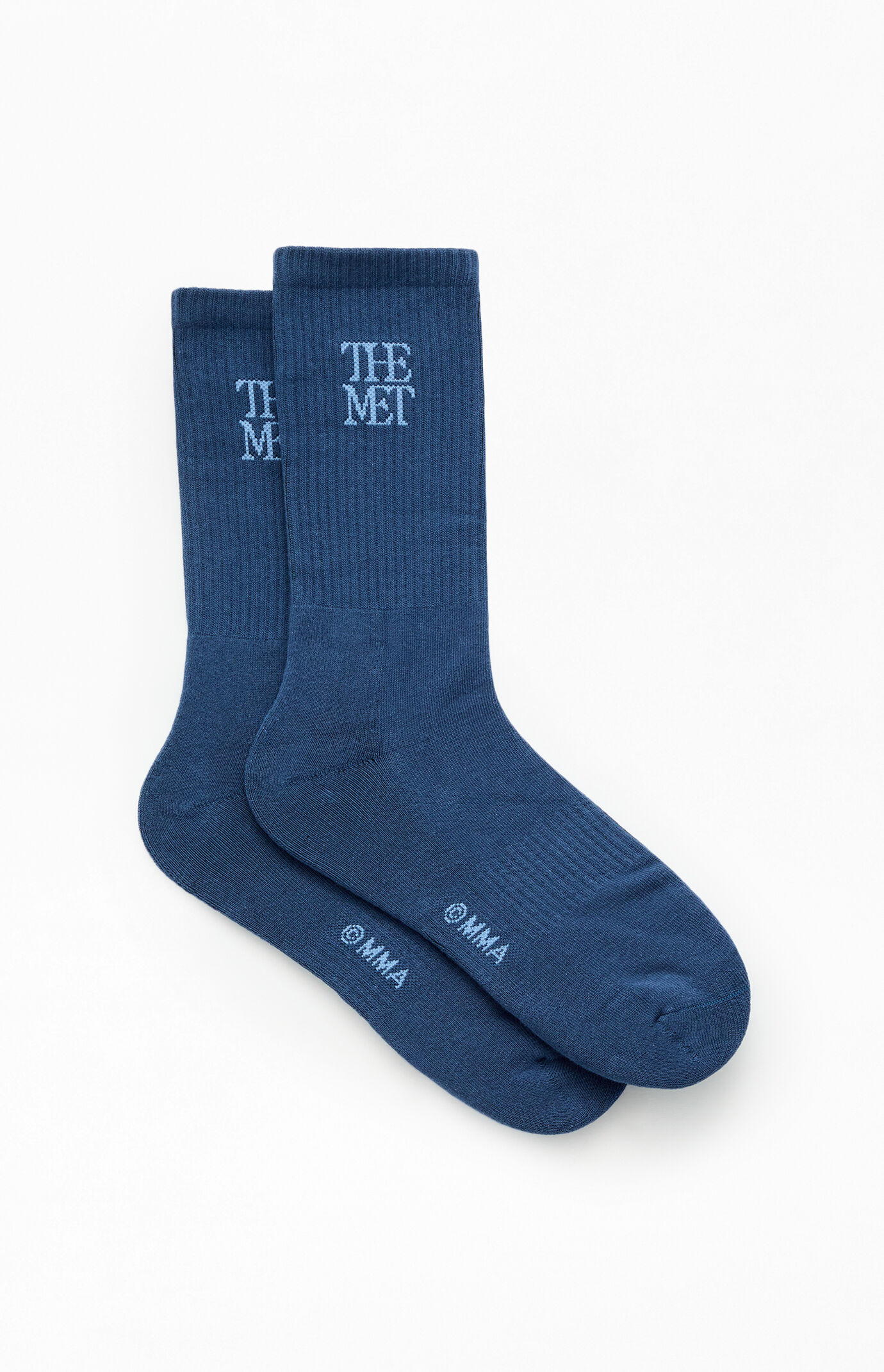 The Met x Pacsun Navy Logo Crew Socks