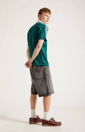 Parker Baggy Denim Shorts Black Wash image number 6