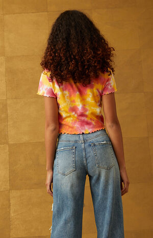 Flower Tie Dye T-Shirt Flower Tie Dye T-Shirt image number null