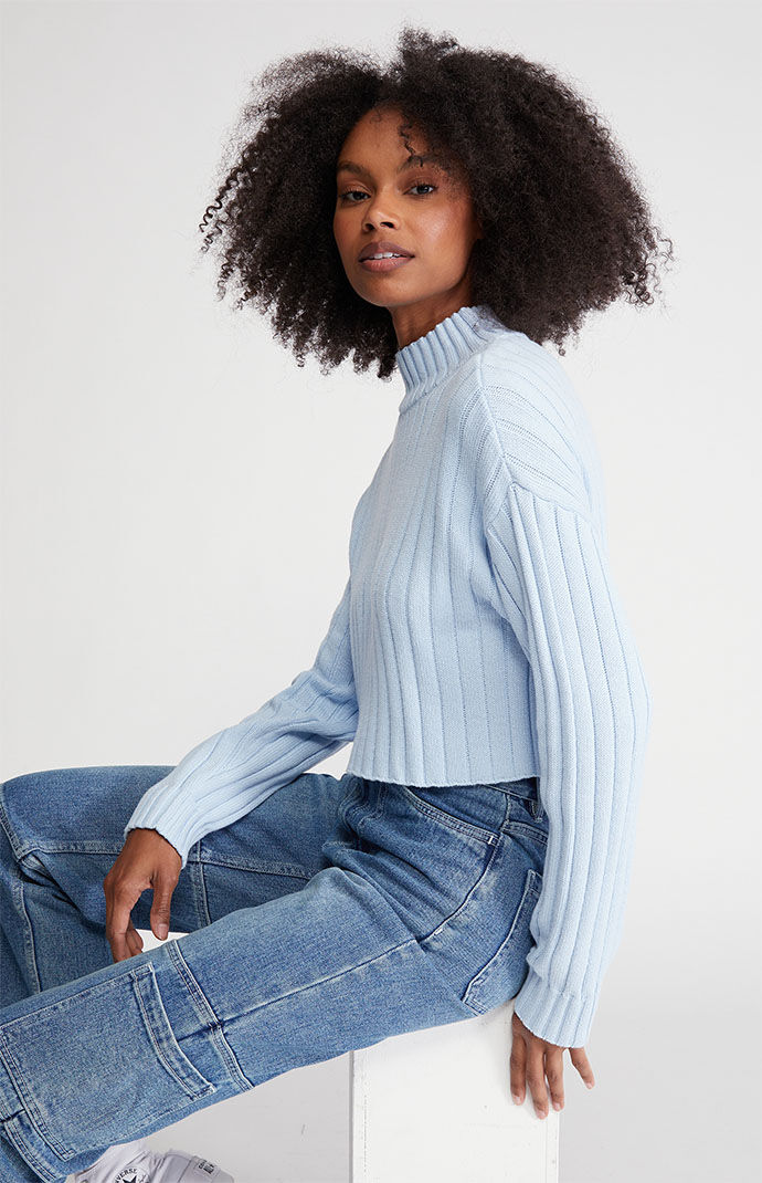 LA Hearts Sailing Mock Neck Sweater 