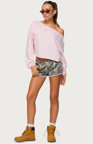 Aveline Off Shoulder Light Sweatshirt image number 5