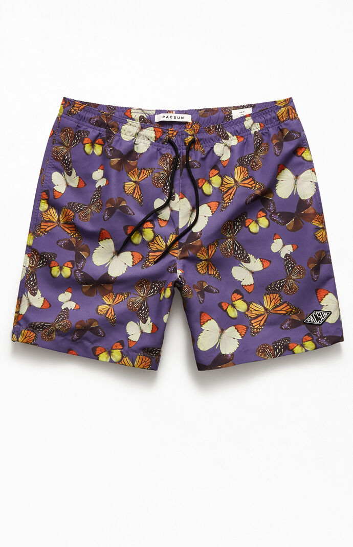 Butterfly 17" Swim Trunks