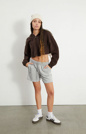 Dark Brown Adicolor Full Zip Hoodie image number 1