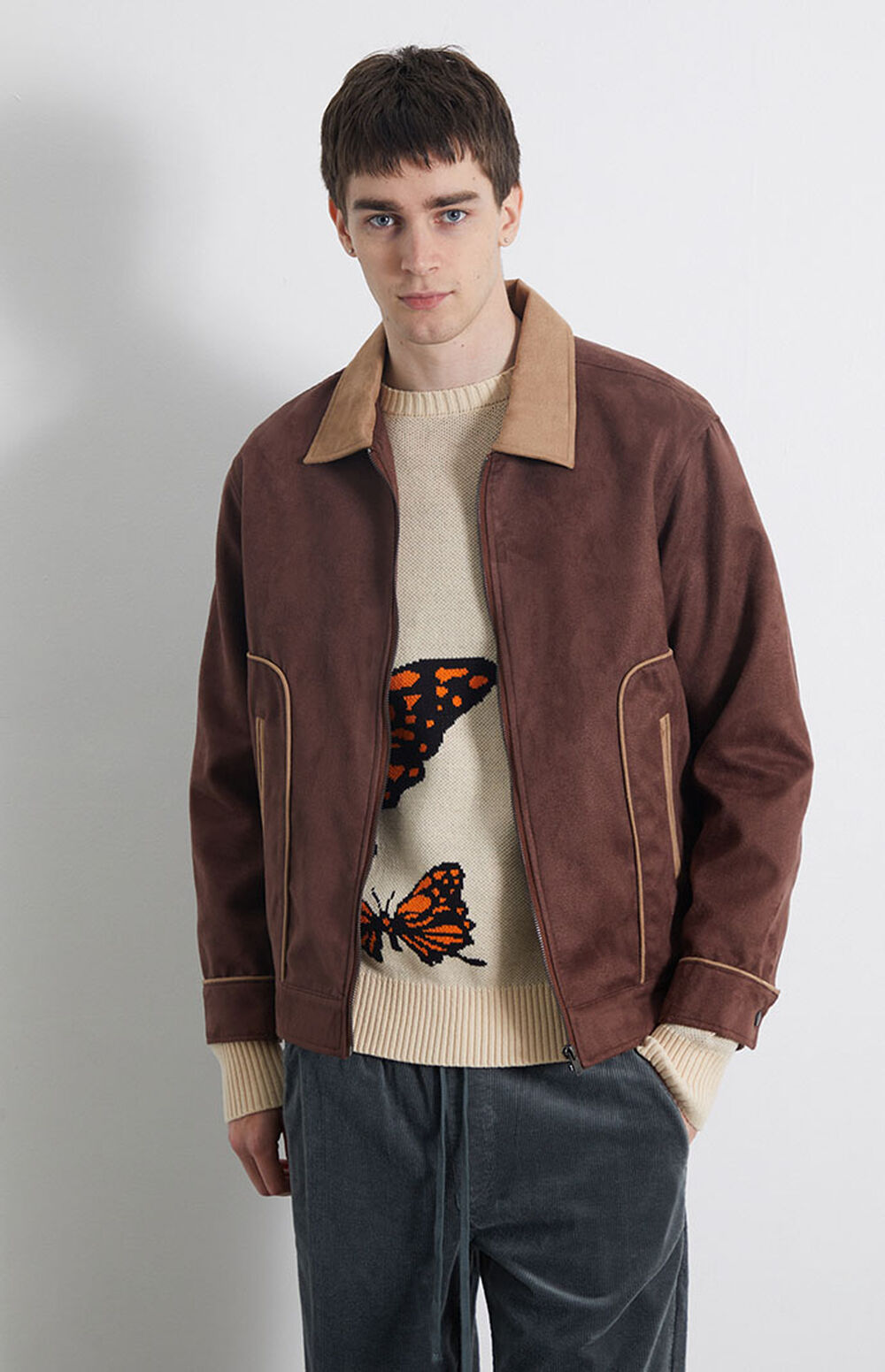 Pacsun Western Suede Gas Jacket | Pacsun