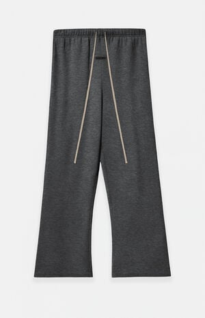Charcoal Heather Fleece Flare Sweatpants image number 1