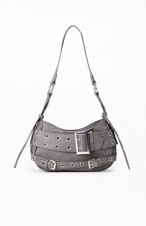 Denim Grommet Shoulder Bag image number 1