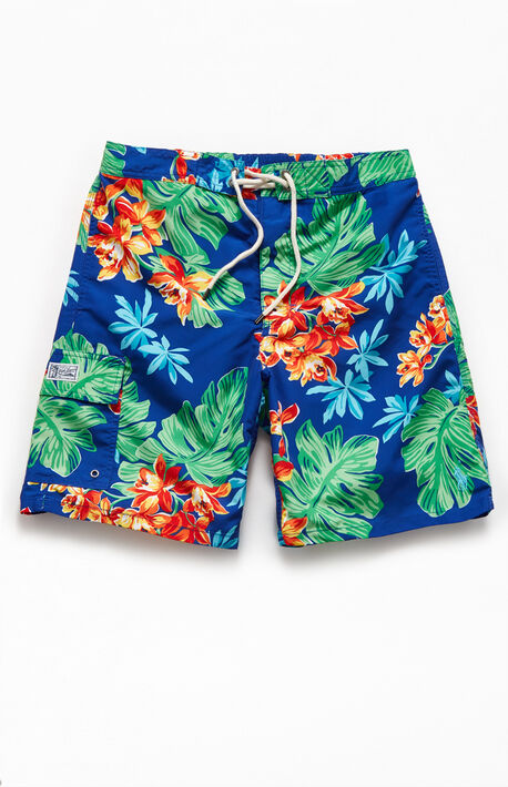 Printed 19" Swim Trunks