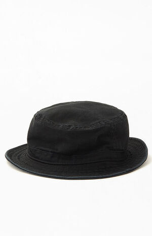 Kids Black Originals Washed Bucket Hat image number 2