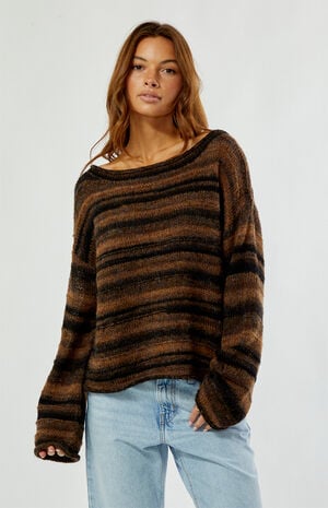 Striped Baklava Knit Sweater image number 1