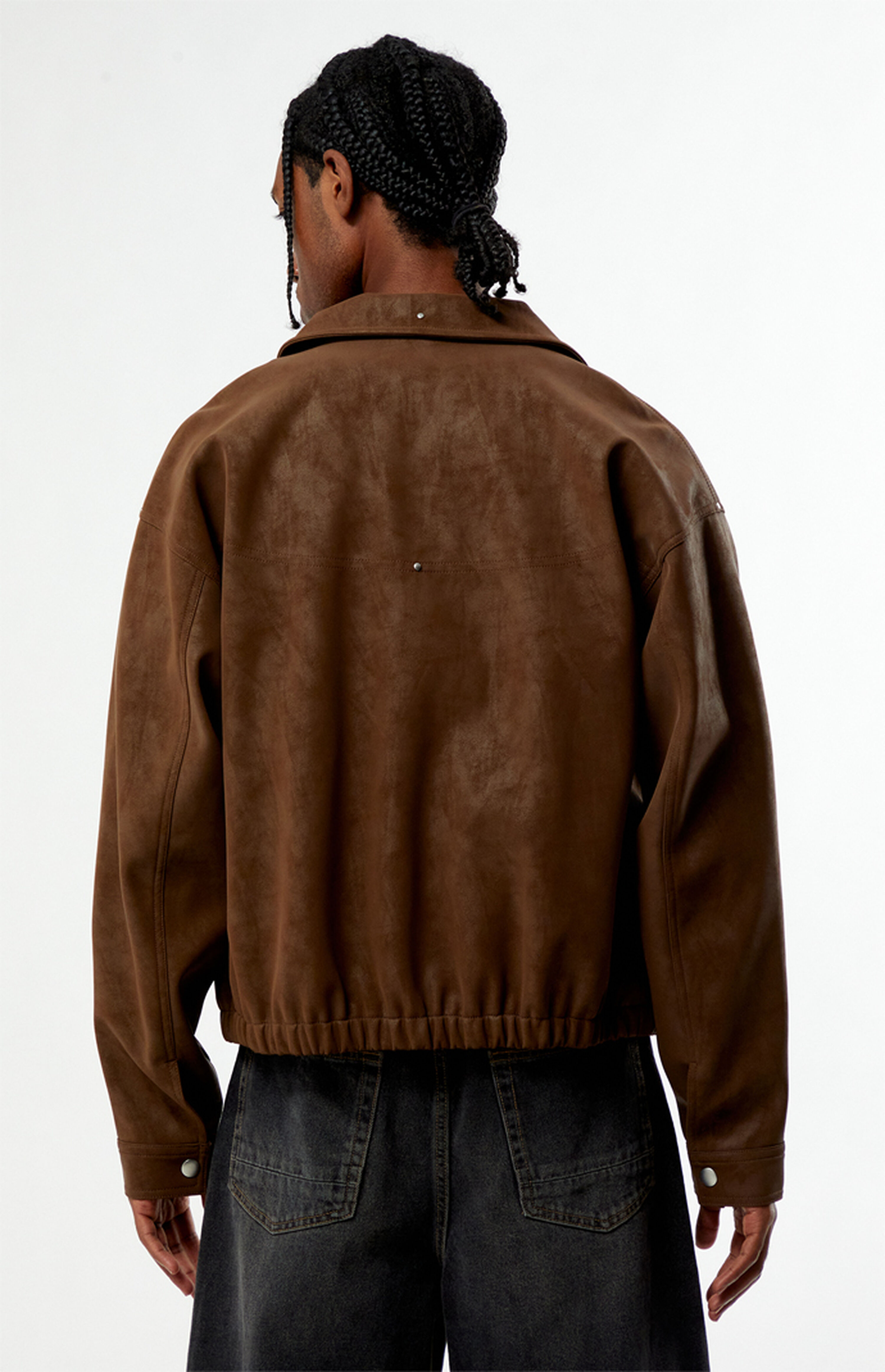Pacsun Alex Studded Faux Leather Gas Jacket | Pacsun