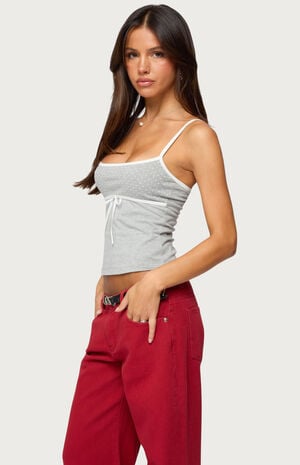 Rhoda Contrast Polka Dot Tank Top image number 2