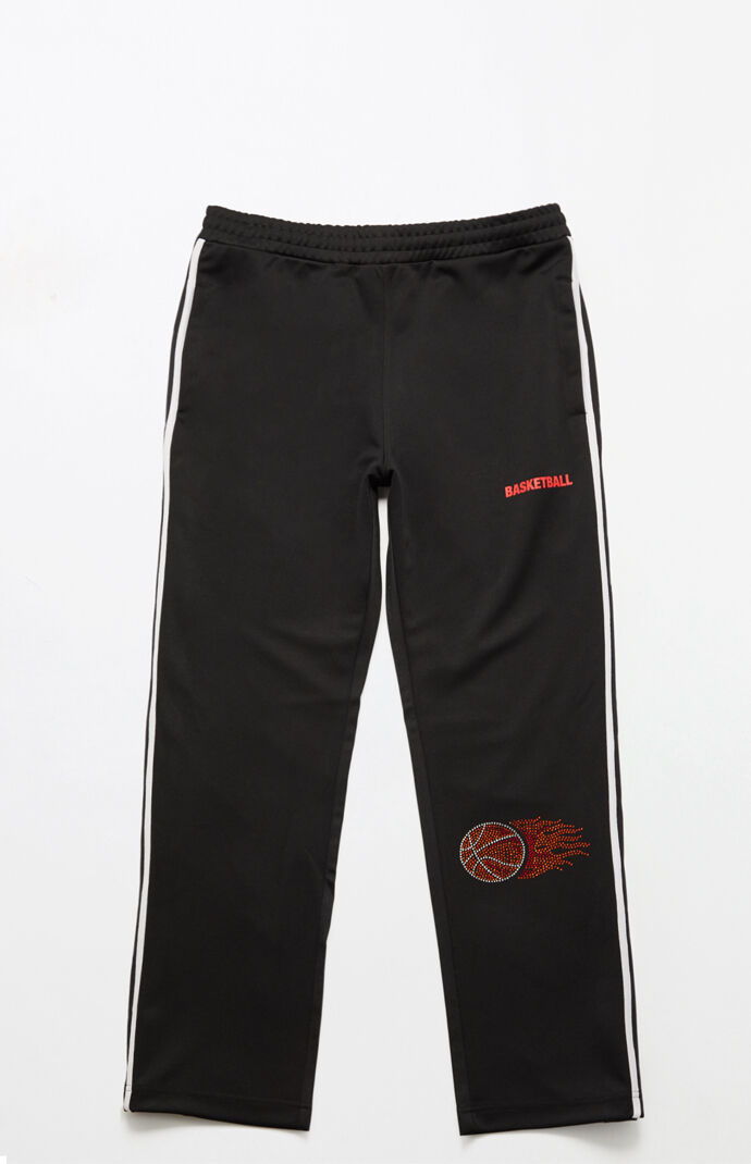 Basketball Skateboards Basketball Snap Button Track Pants Pacsun