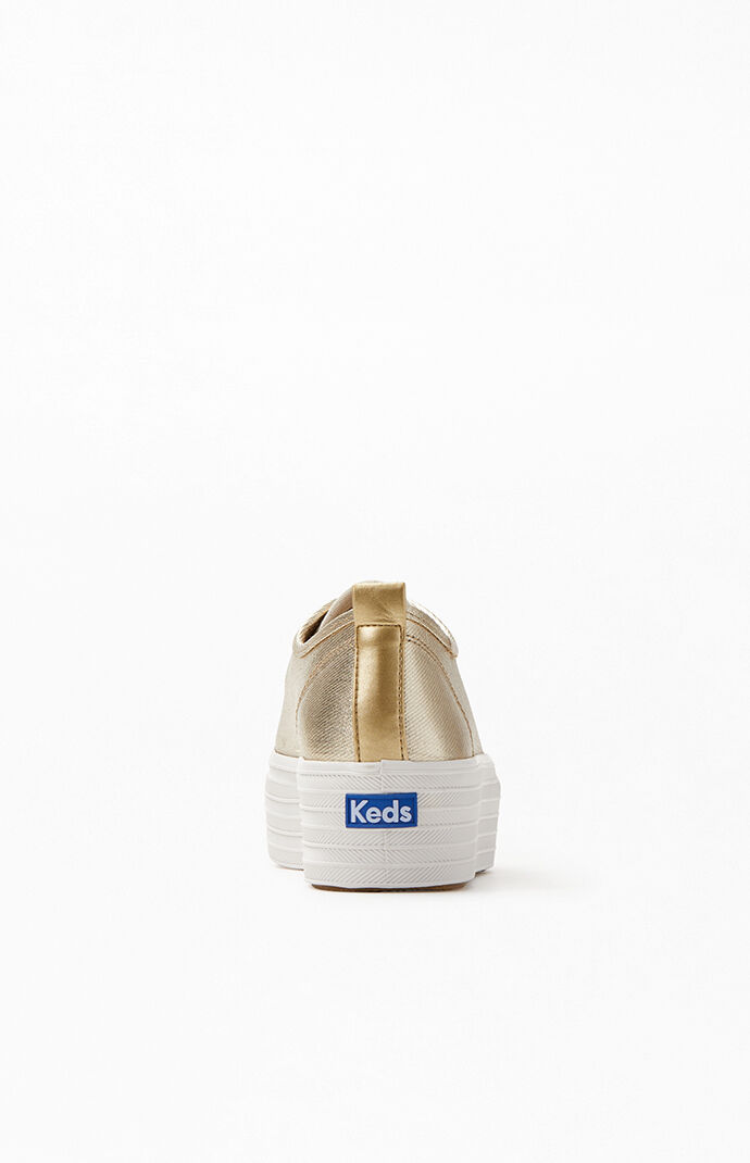 Women's Triple Up Metallic Twill Sneakers