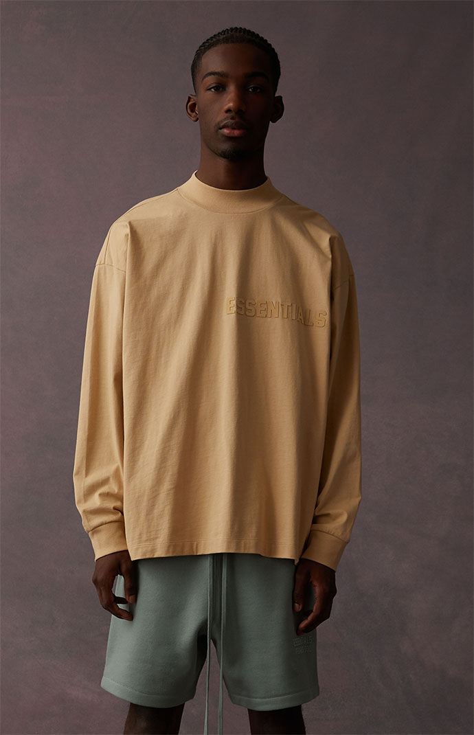 Fear of God Essentials Sand Long Sleeve T-Shirt | PacSun