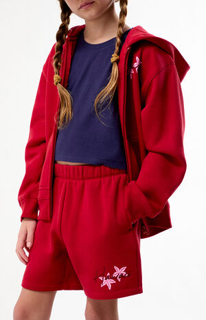 Hawaii Embroidered Baggy Sweat Shorts image number 3