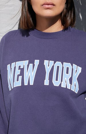 Blue New York Crew Neck Sweatshirt image number 2
