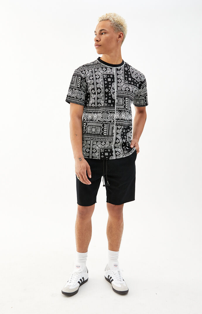 Clyde Knits Paisley Split T-Shirt