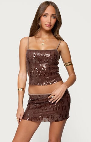 Kaylee Sequin Tank Top image number 1