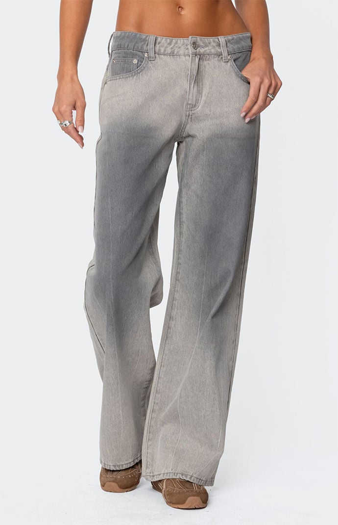 Edikted Joe Loose Fit Low Rise Washed Jeans | PacSun