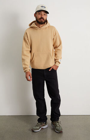 Tan Solid Hoodie image number 2