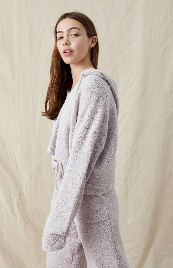 Notched Hooded Sweater