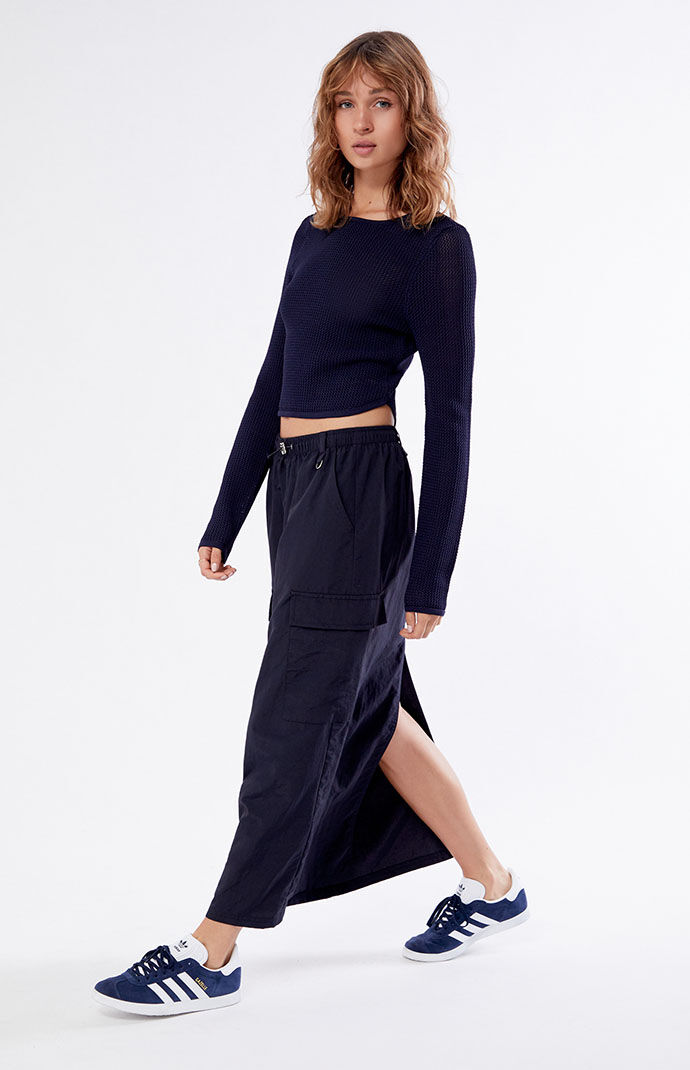 Pacsun Bungee Cargo Midi Skirt | PacSun