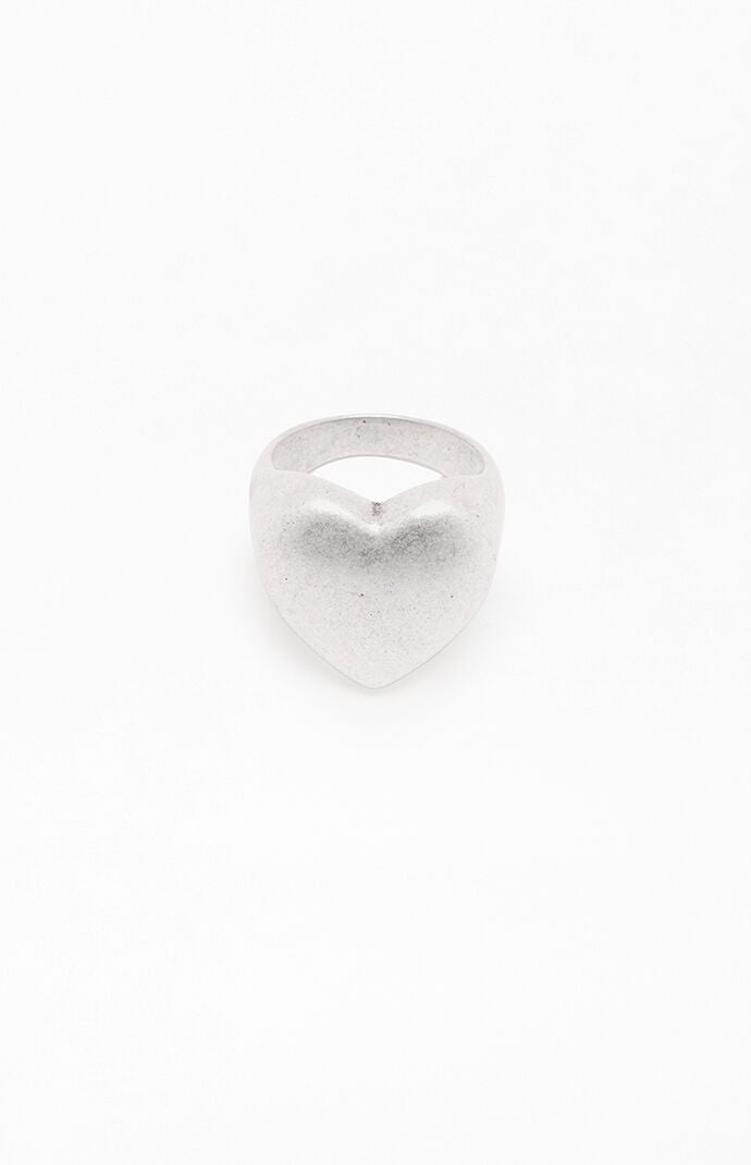 John Galt Silver Heart Ring