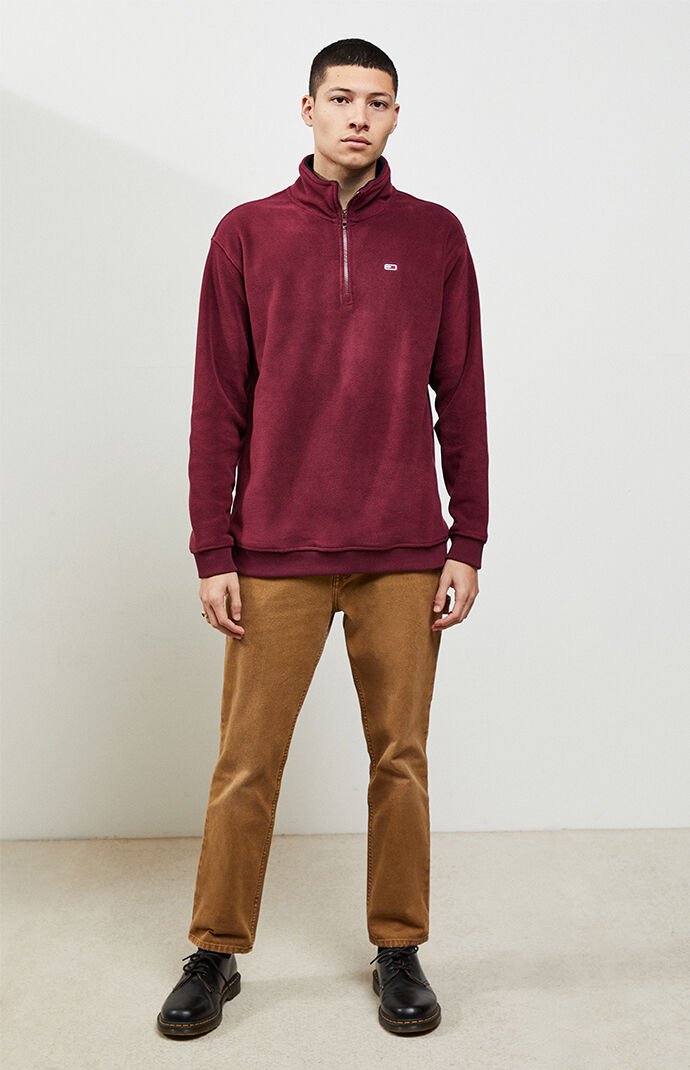 Mock Neck Polar Fleece Pullover