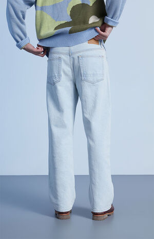 Light Indigo Baggy Rigid Jeans image number 4