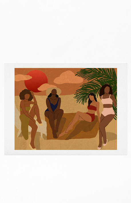 Nawaalilustrations Beach Art Print