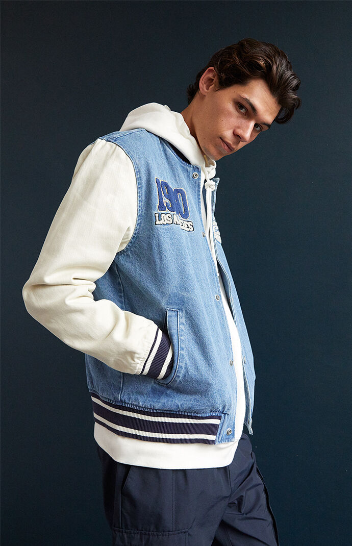 Jean varsity deals jacket