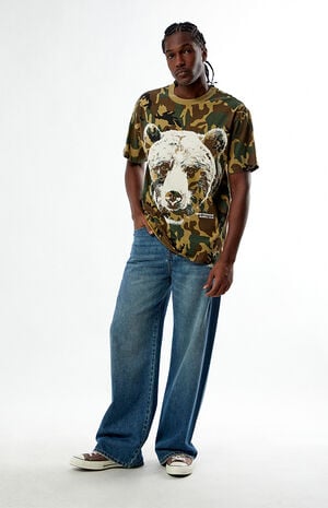 Camo Grizzly Bear T-Shirt image number 4