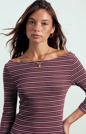 Kenzie 3/4 Sleeve Off-The-Shoulder Top image number 2